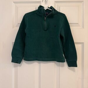 EUC Polo Ralph Lauren Cotton Interlock Quarter-Zip Pullover